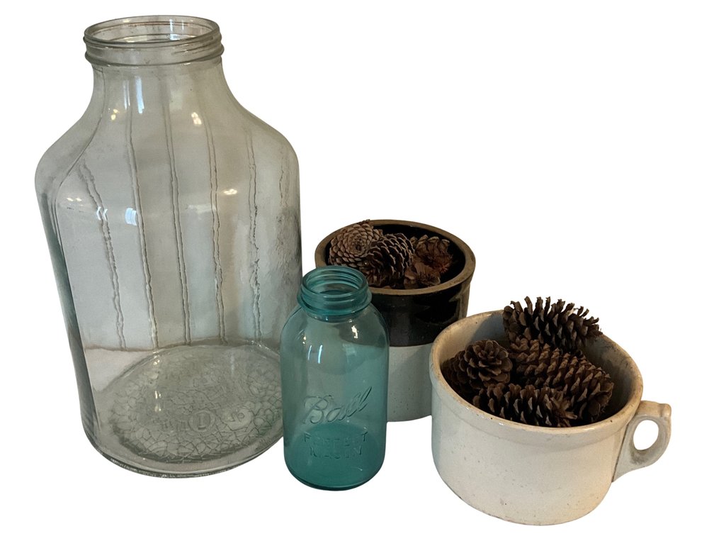 Stoneware Crocks and Glass Jars