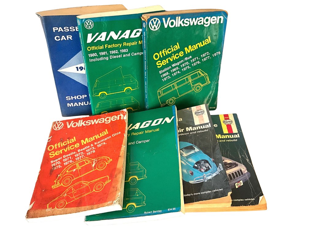 Volkswagen, Chevrolet & Jeep Automotive Service Manuals