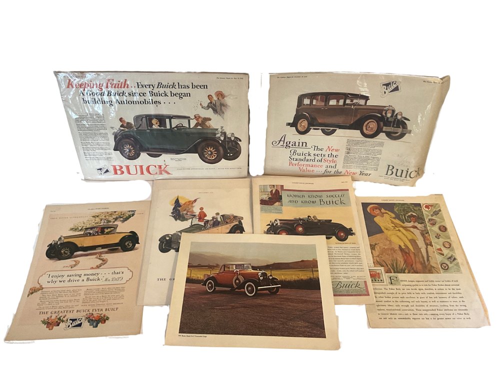 Collection of Buick Automobile Advertising Prints