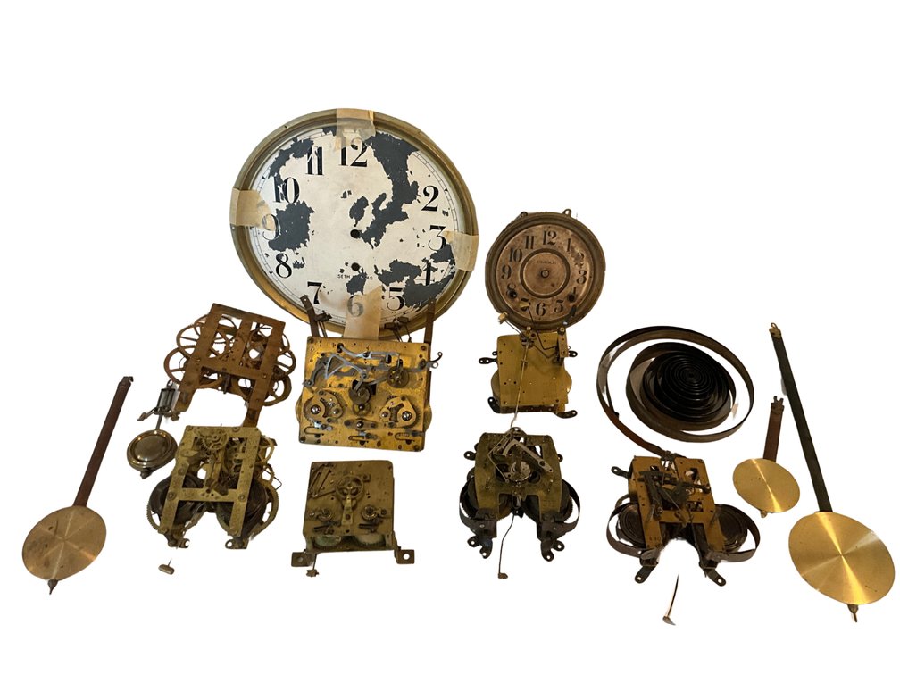 Clock Parts, Movements, Faces & Pendulums