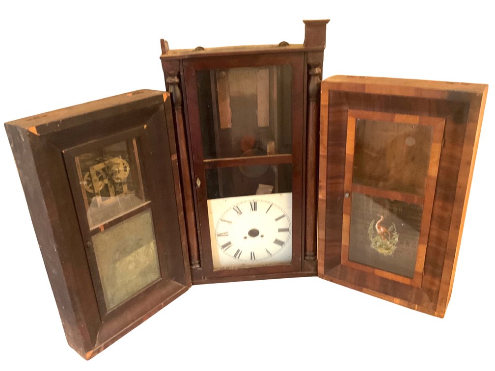 Three Wooden Wall Clocks