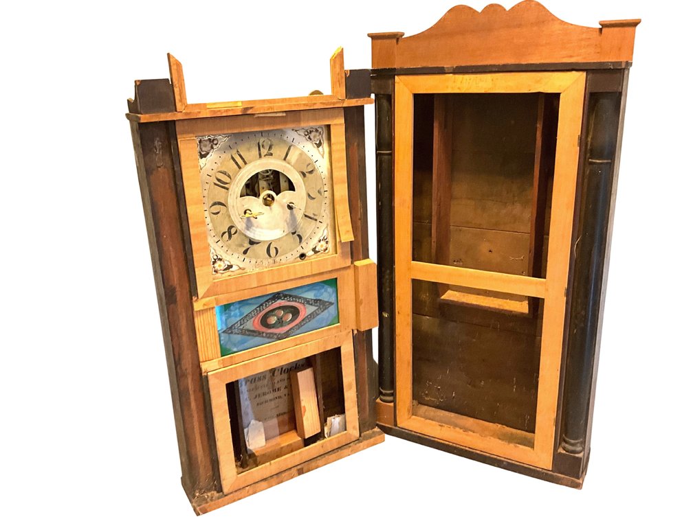 Two Wooden Wall Clock Cases