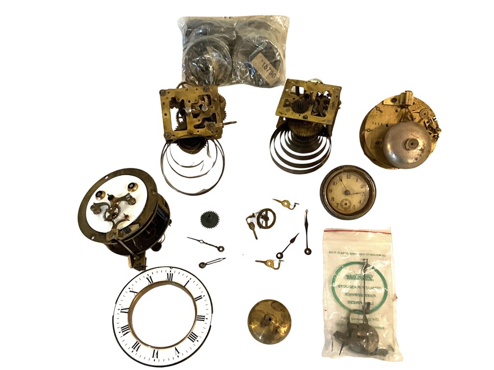 Clock Movements, Parts & Pendulums