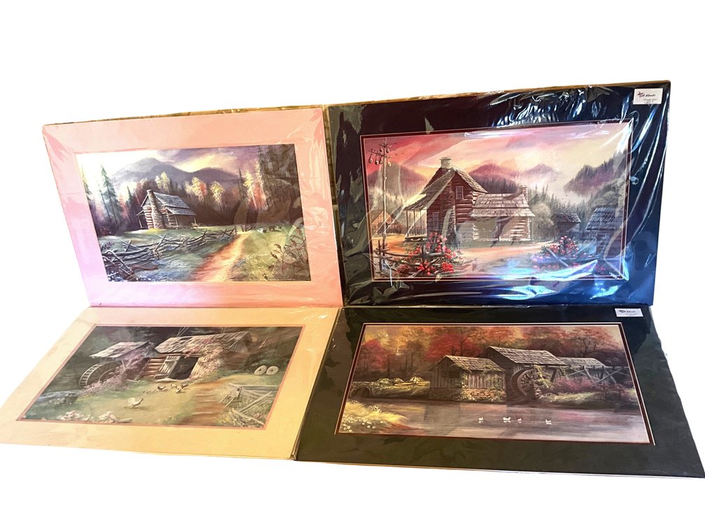 Four Cabin & Country Scene Prints