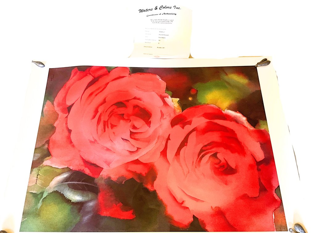 Signed Floral Art Prints