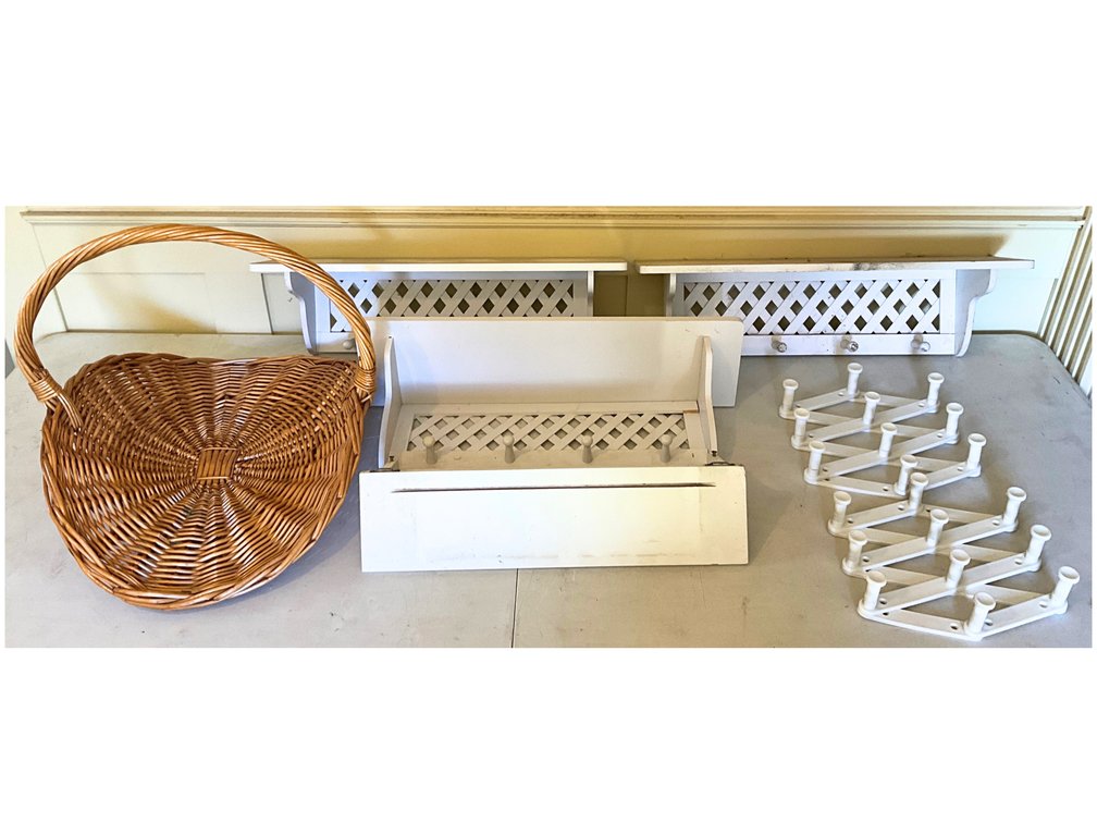 Wicker Basket & Wall Storage Organizers