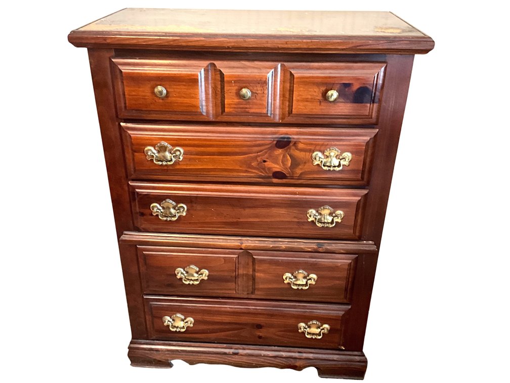 Wooden Five-Drawer Chest