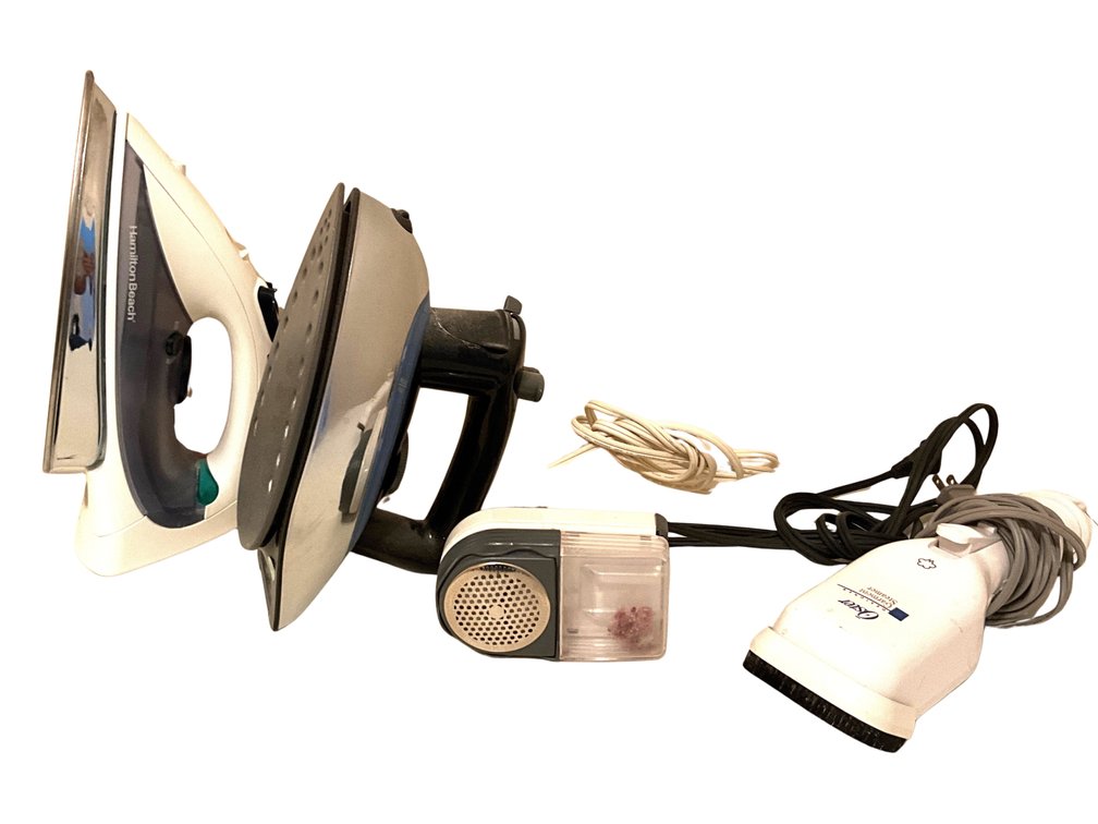 Hamilton Beach Steam Irons, Oster Designer Garment Steamer, and Fabric Shaver