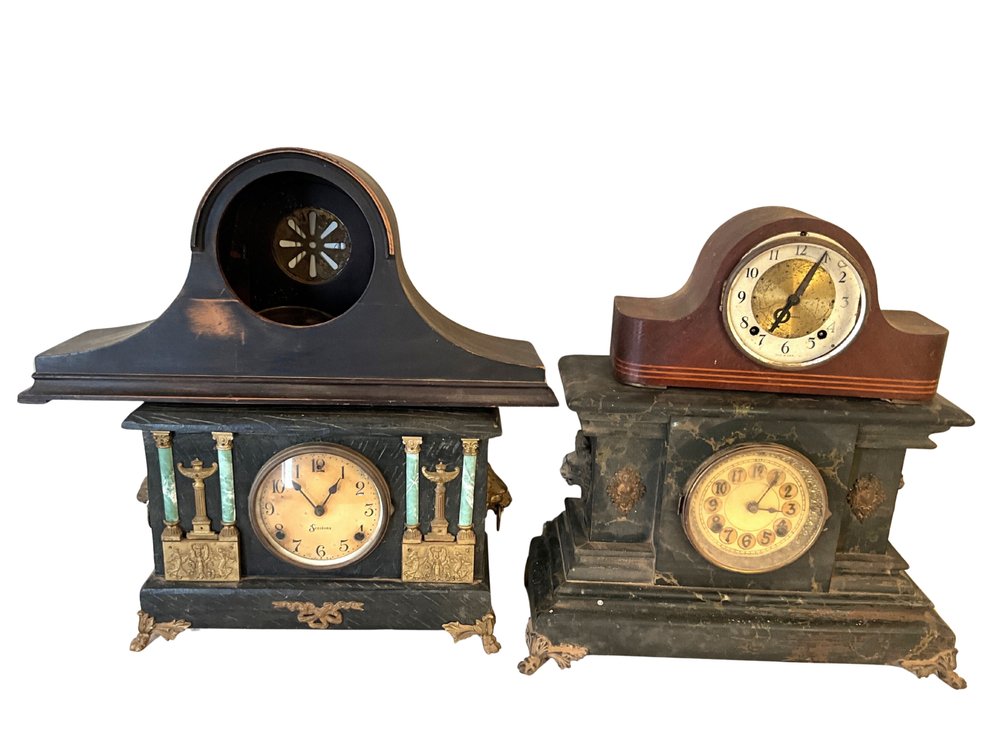 Four Mantel Clocks
