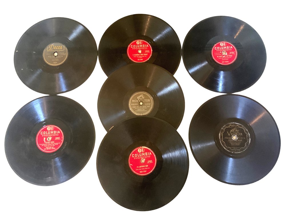 Seven 78 RPM Records