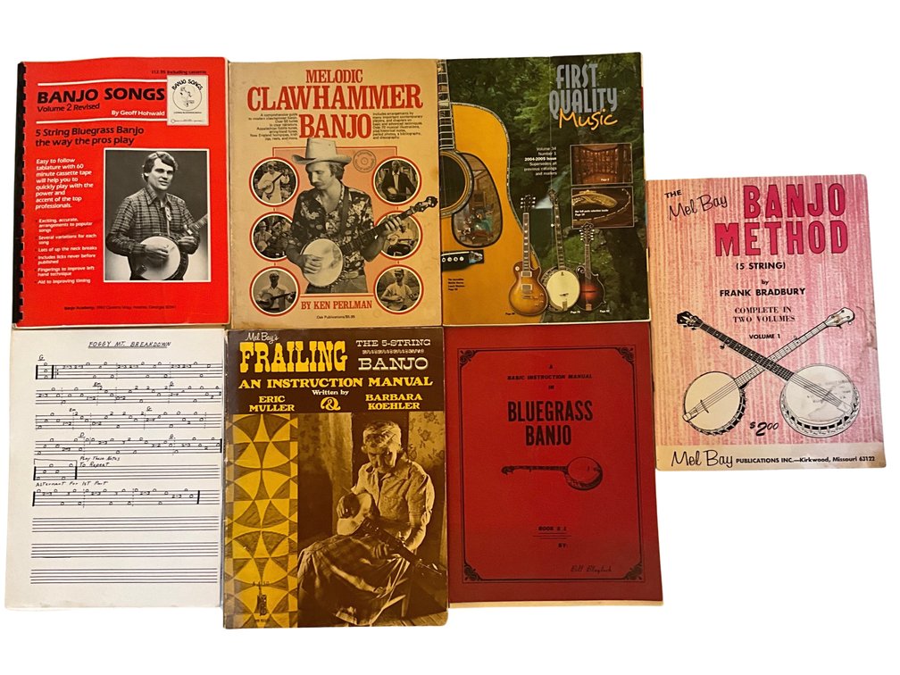 Banjo Instruction Books and Sheet Music