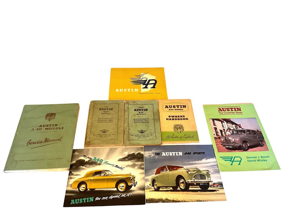 Austin A40 Manuals, Books and Advertising Literature