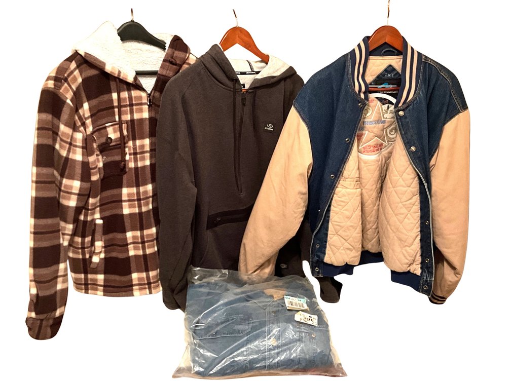 Men’s Jackets, Hoodie and Denim Shirt