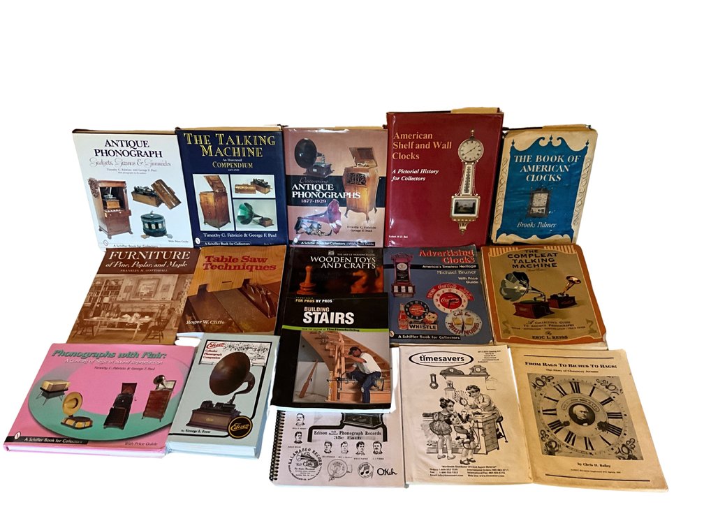 Phonograph, Clock & Woodworking Reference Books
