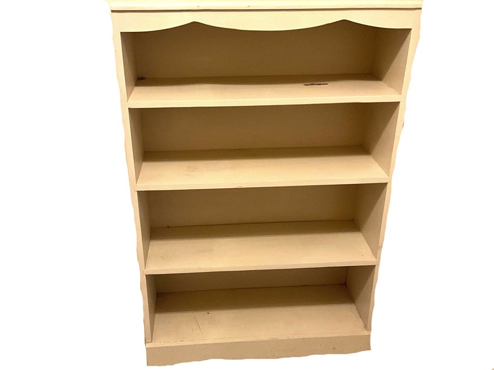 White Four-Shelf Bookcase