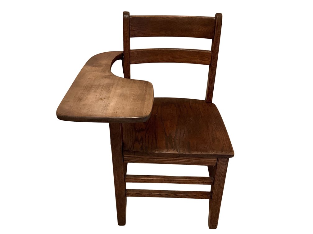 Wooden School Desk Chair