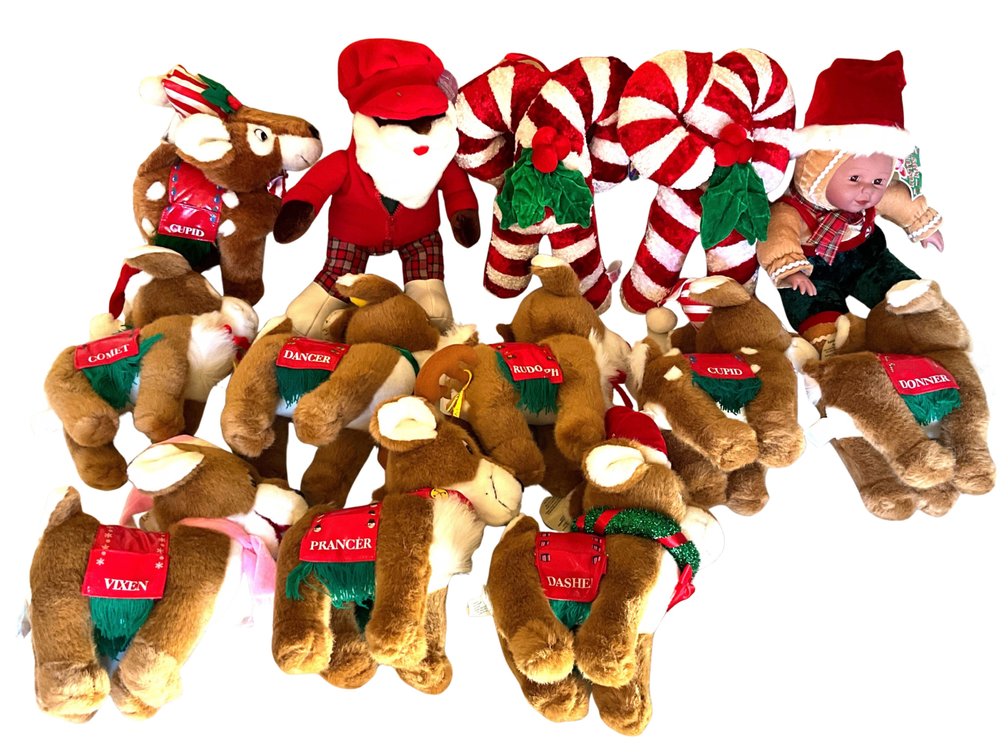 Christmas Reindeer and Holiday Plush Collection