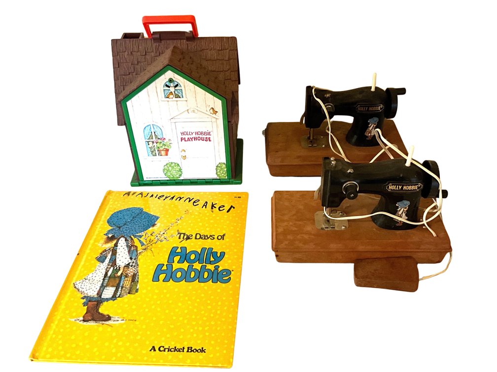 Holly Hobbie Playhouse, Toy Sewing Machines & Book
