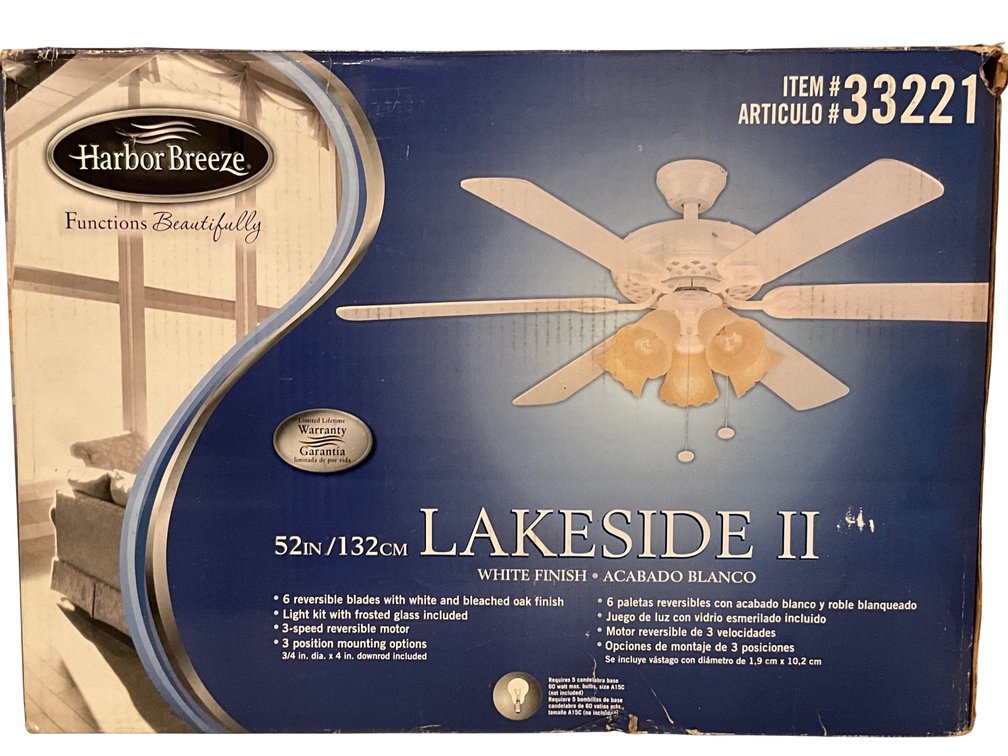 Harbor Breeze Lakeside II 52 Inch Ceiling Fan