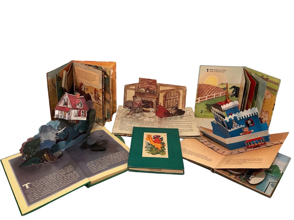 Hallmark Pop-Up Books Including The Wizard of Oz, The Old West and The Ugly Duckling