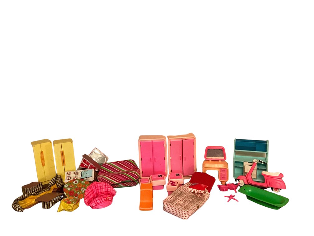 Barbie Doll Furniture, Accessories & Scooter