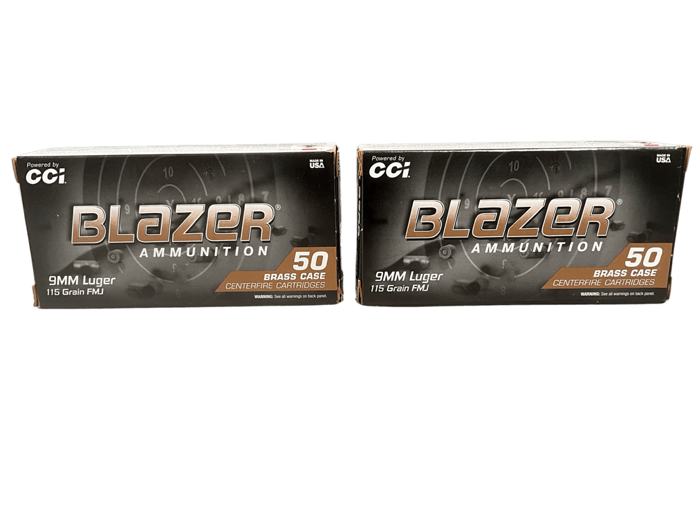 Blazer 9mm 115 Grain Ammunition 