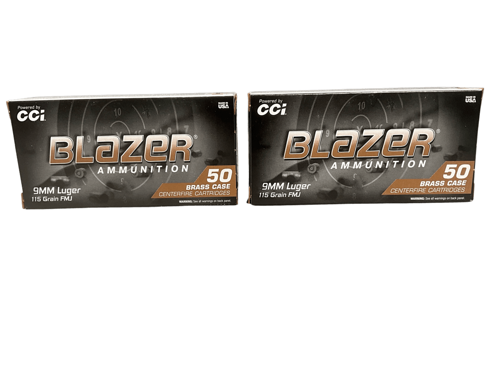 Blazer 9mm 115 Grain Ammunition 