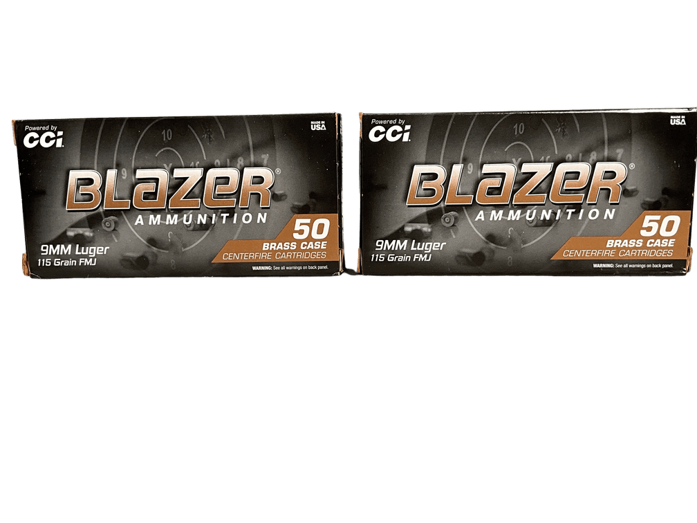 Blazer 9mm 115 Grain Ammunition 