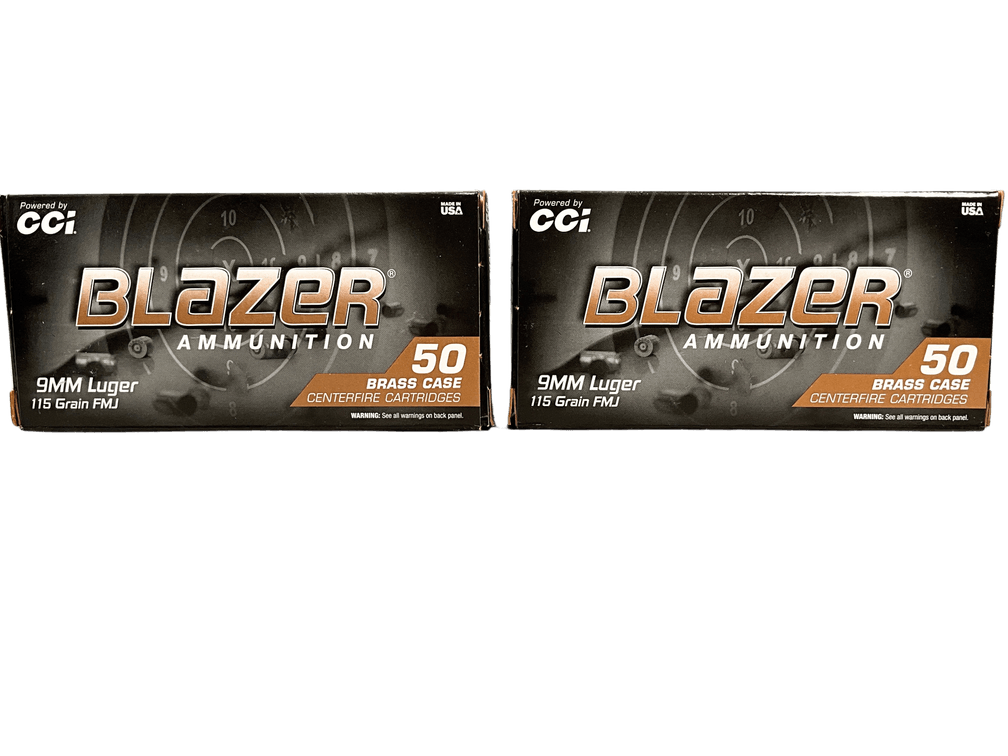 Blazer 9mm 115 Grain Ammunition 