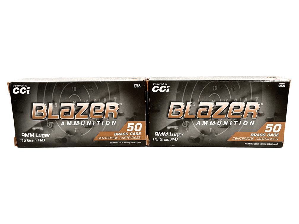 Blazer 9mm 115 Grain Ammunition 