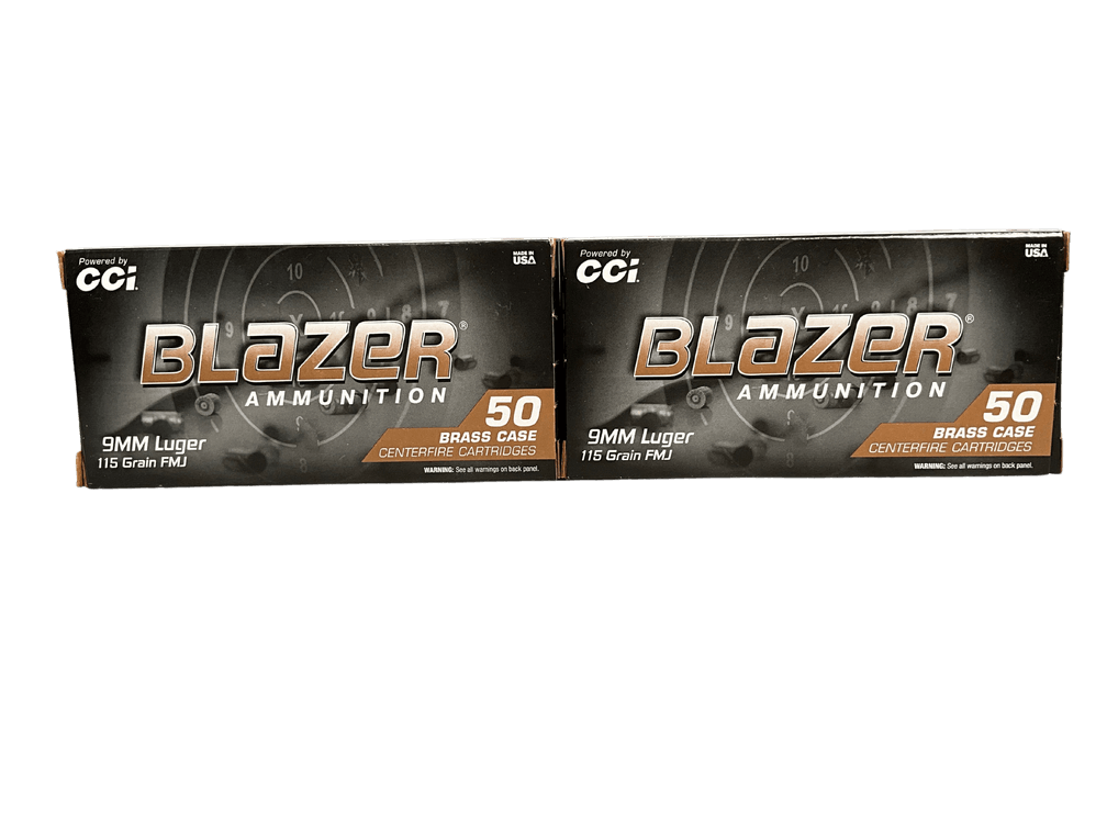 Blazer 9mm 115 Grain Ammunition 