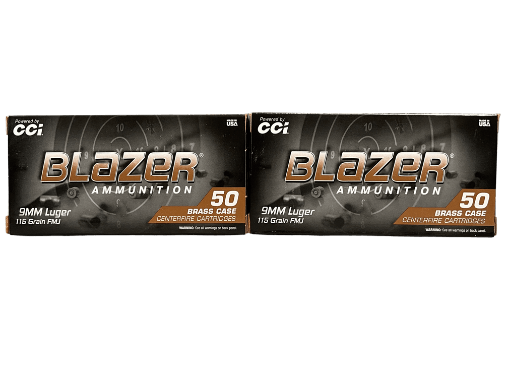 Blazer 9mm 115 Grain Ammunition 