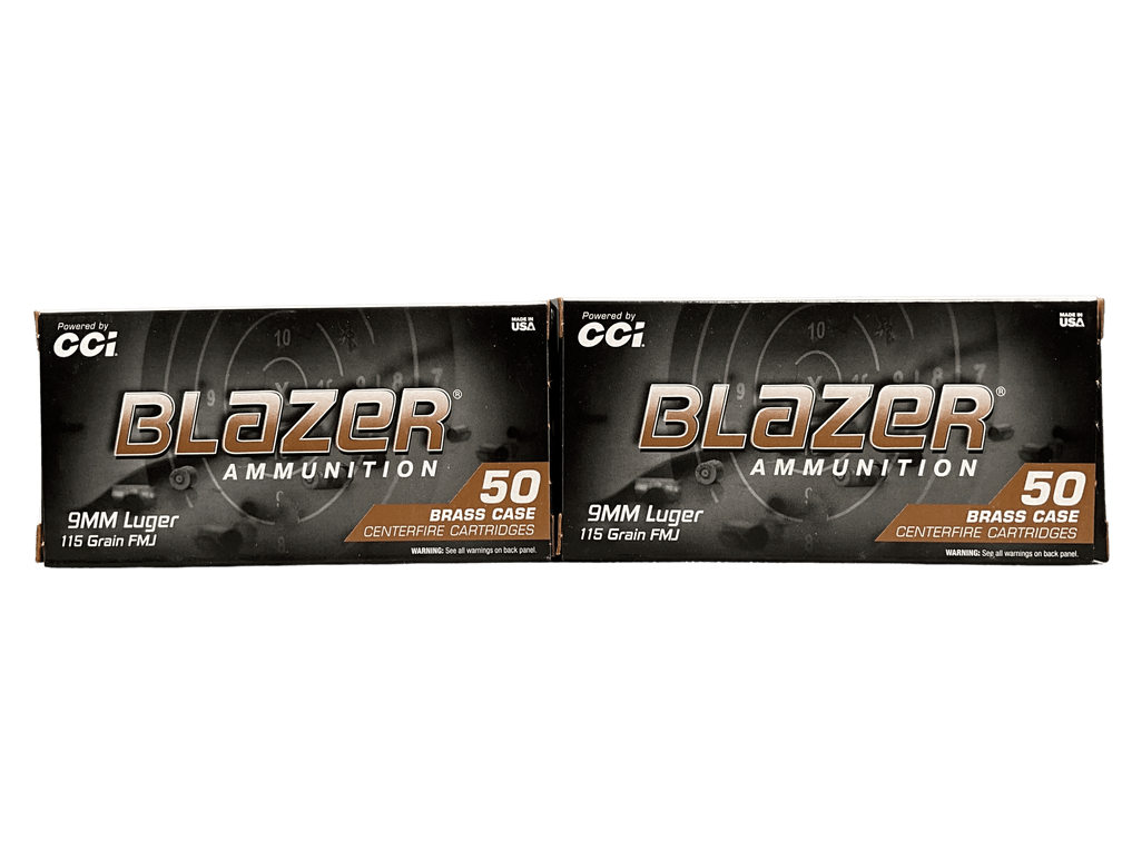 Blazer 9mm 115 Grain Ammunition 