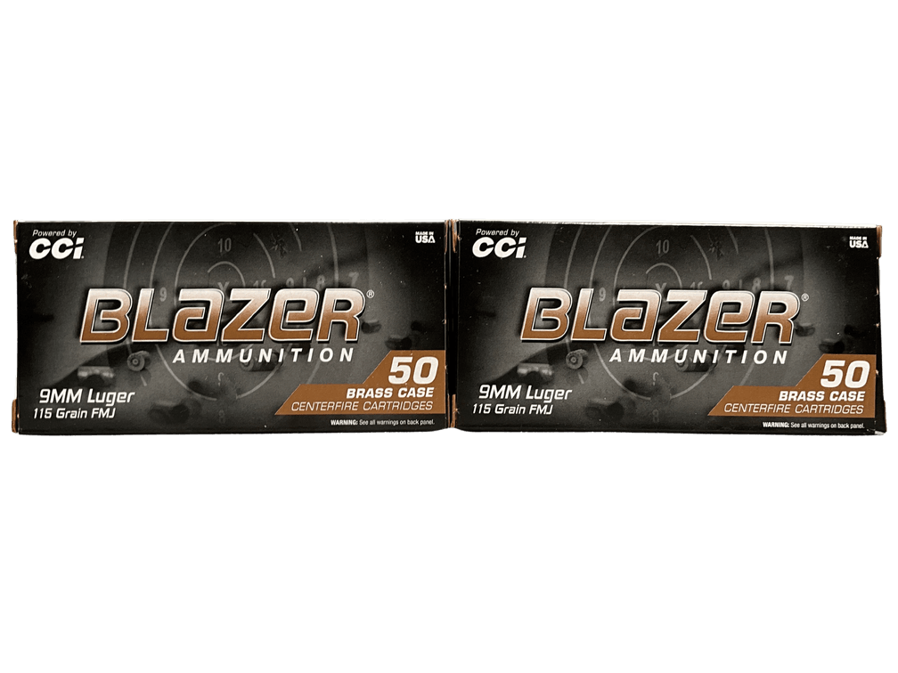 Blazer 9mm 115 Grain Ammunition 