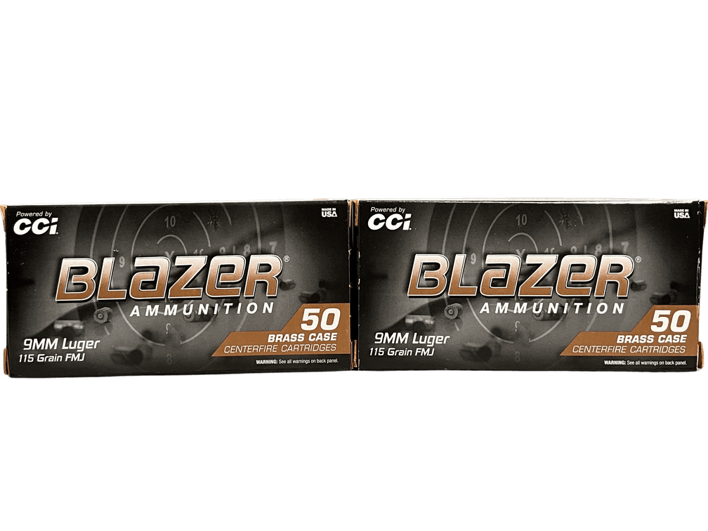 Blazer 9mm 115 Grain Ammunition 