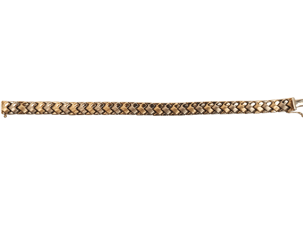 14K Gold Fancy Brushed Bracelet 