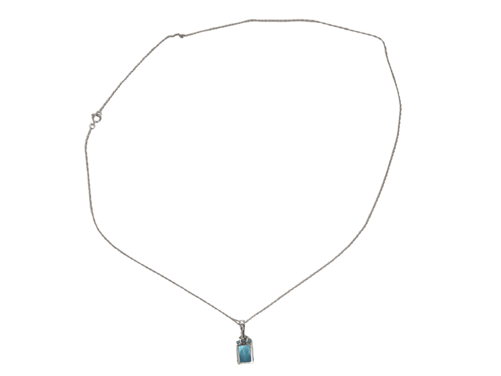 Elegant 14K Gold Topaz and Diamond Necklace