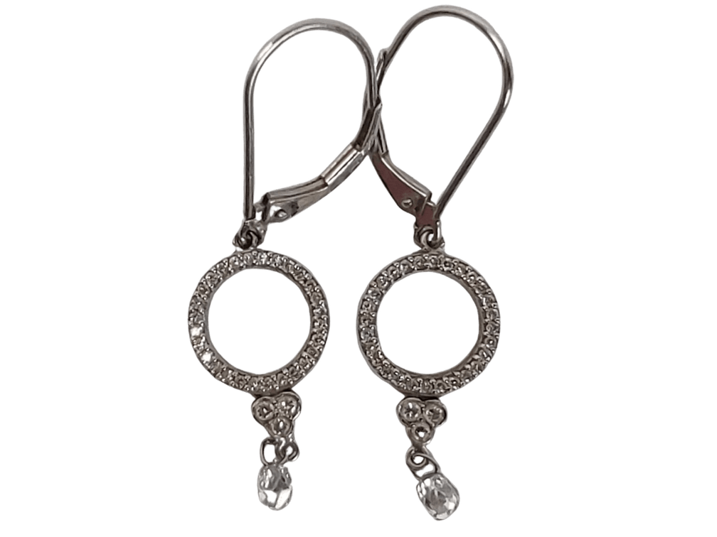 Tasteful Moissanite Earrings in 14K Gold