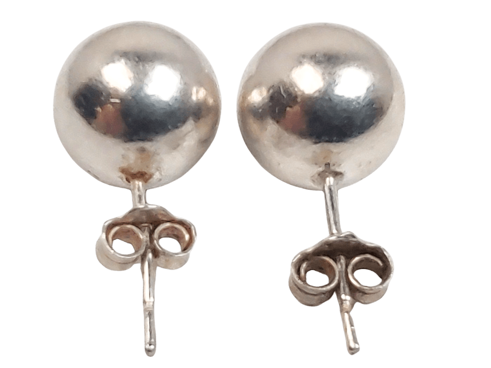 Classic Sterling Silver Ball Stud Earrings