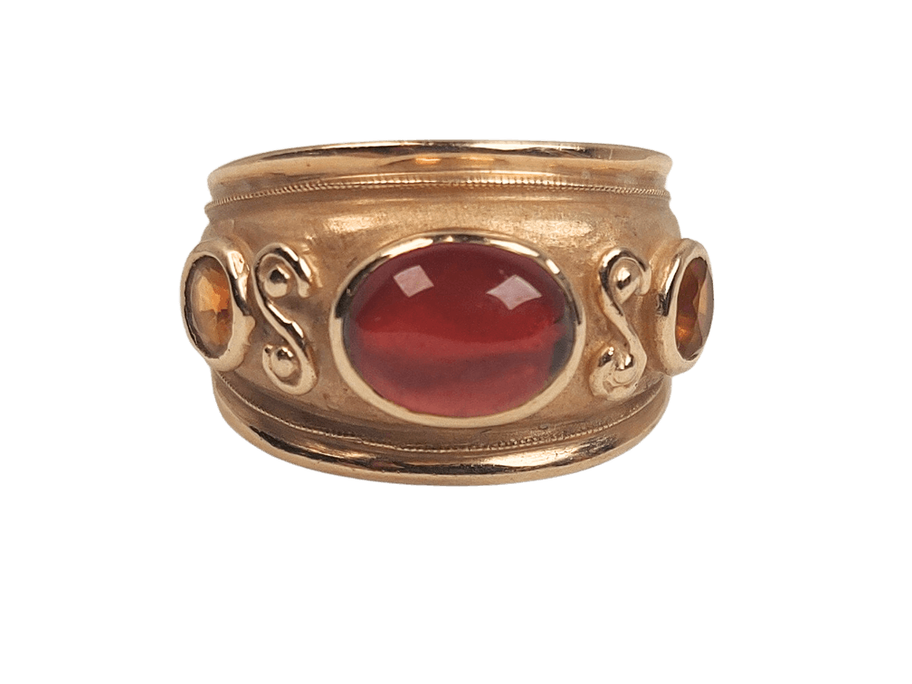 10K Gold Greek Dome Ring