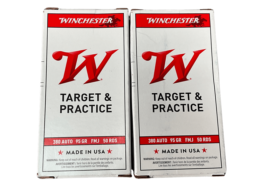 2 Boxes of Winchester 380 Auto