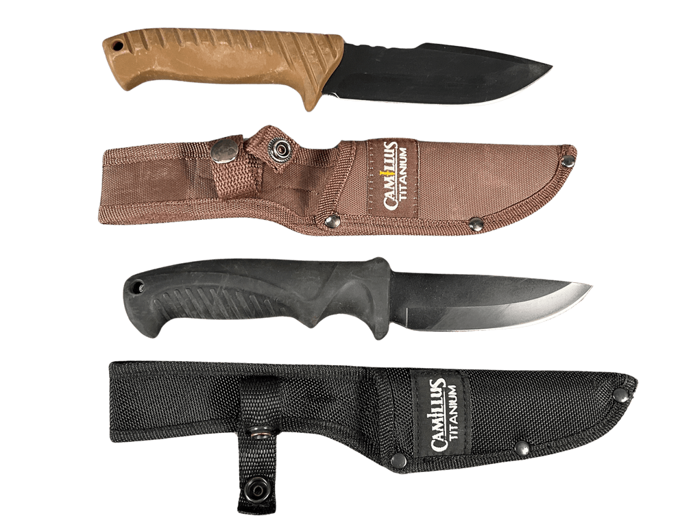 2 Camillus Fixed Blade Knives