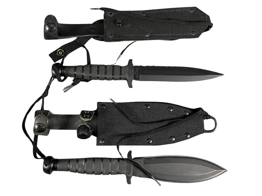 Two Spec Plus Knives and Sheaths
