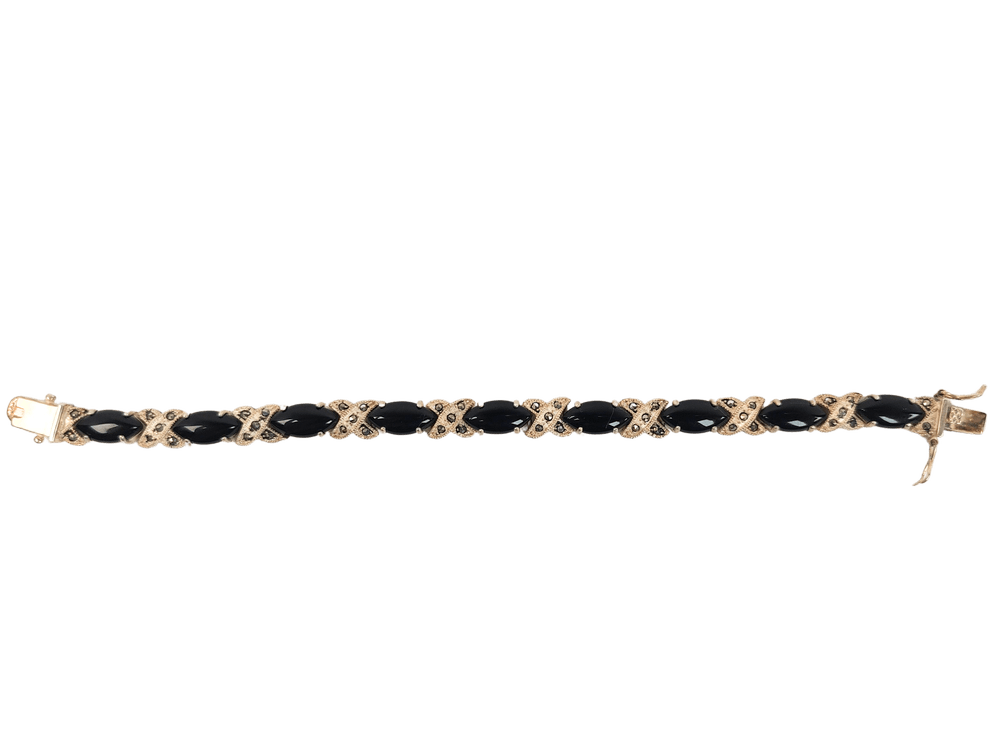 Sterling Silver Black Onyx Bracelet