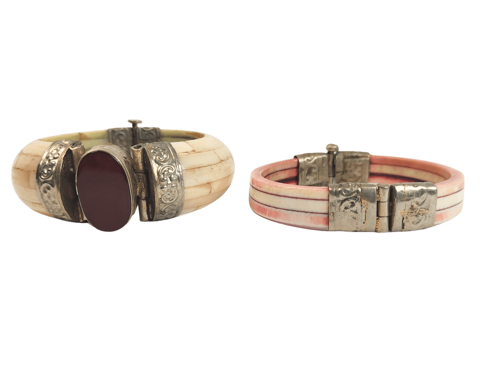 Two Authentic Bone Bengal Bracelets