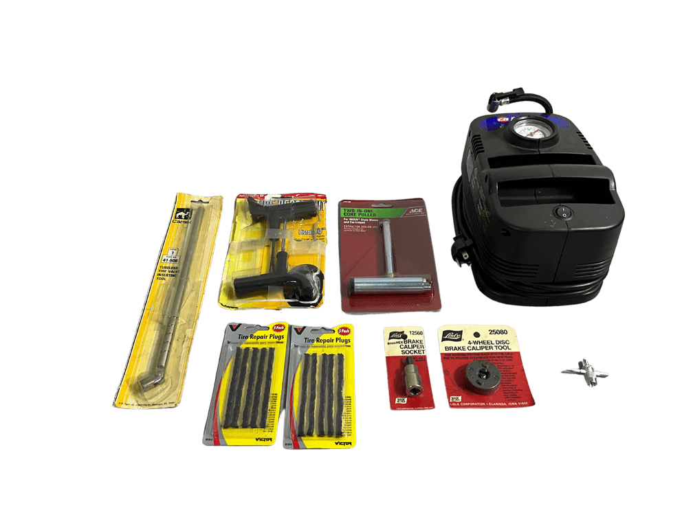 Tire Repair Tools and Tire Inflator