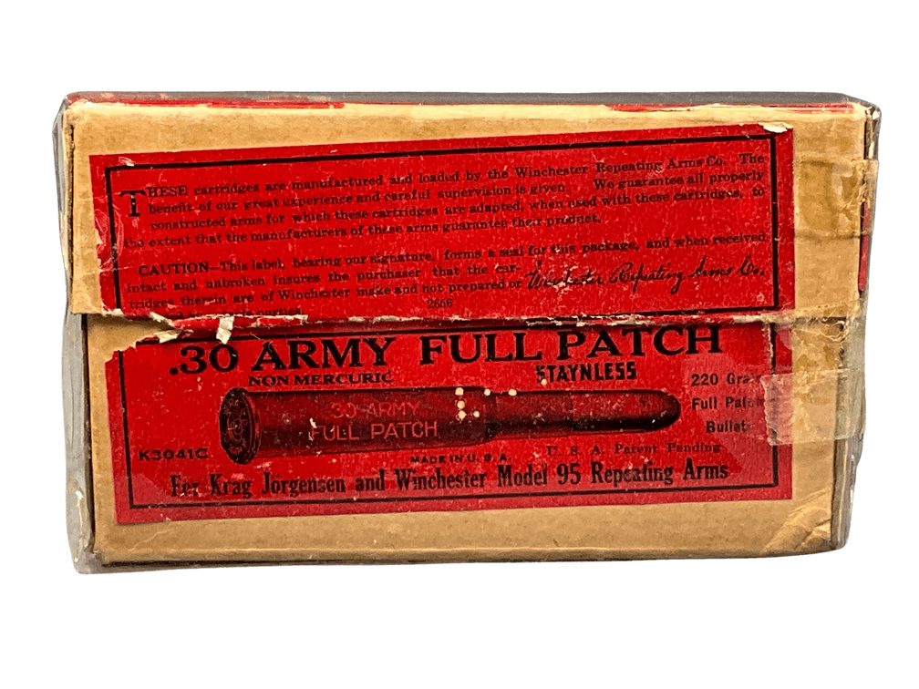 Two Piece Box of 30 Caliber Ammunition 