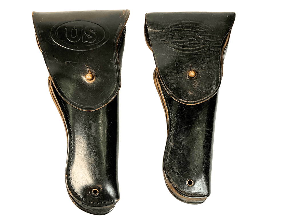 Two U.S. Military Marked Leather Holsters 
