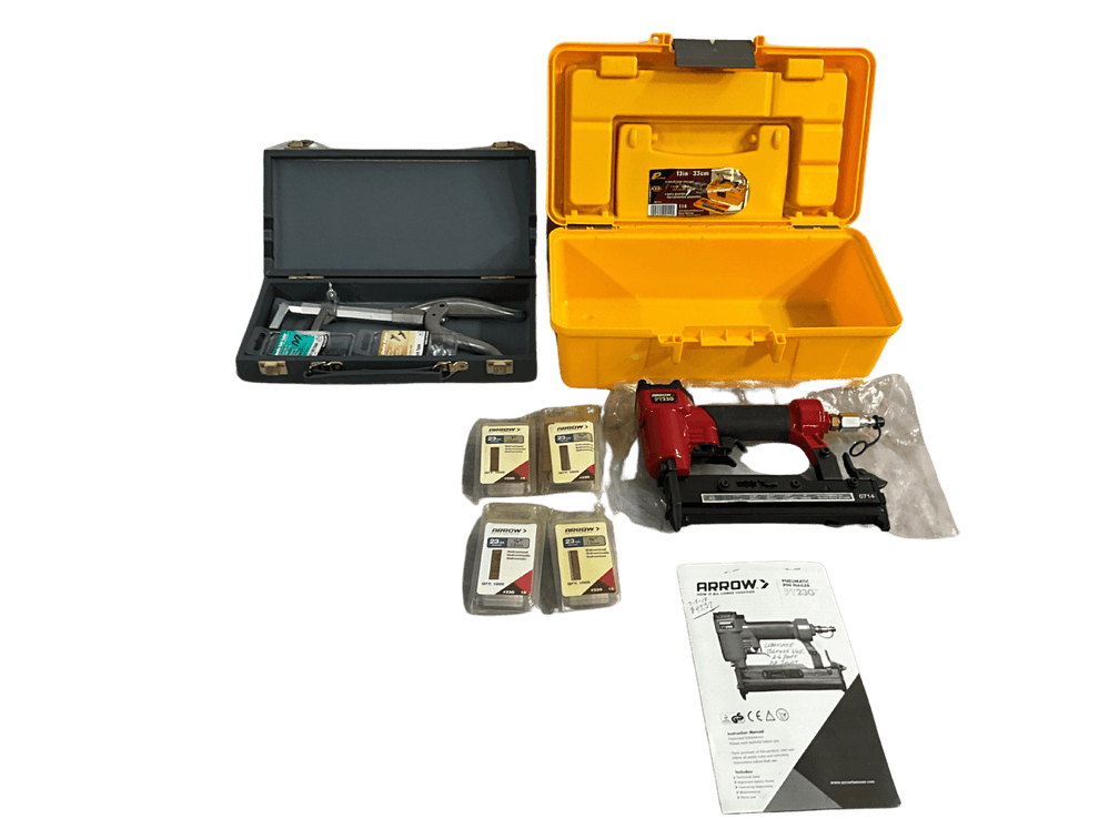 Arrow Brand Air Pin Nailer and Glacier Point Tool