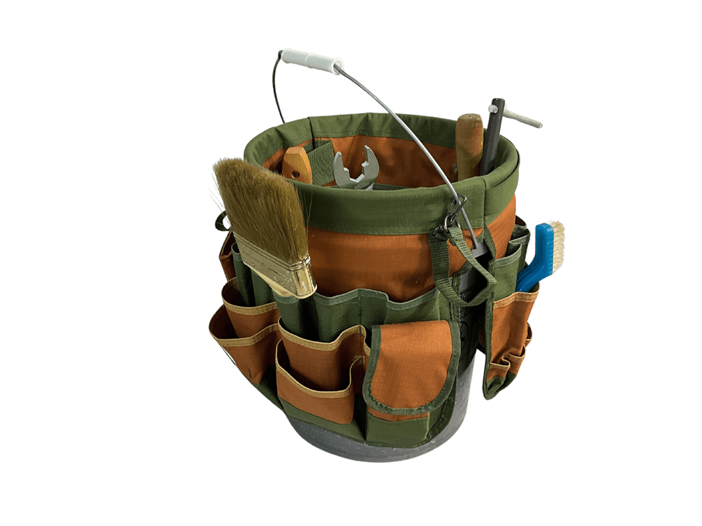 Bucket, Tool Organizer and Tools